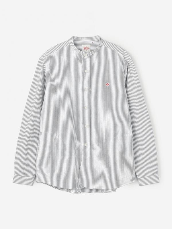 DANTON | オックスフォード バンドカラーシャツ STRIPE MEN