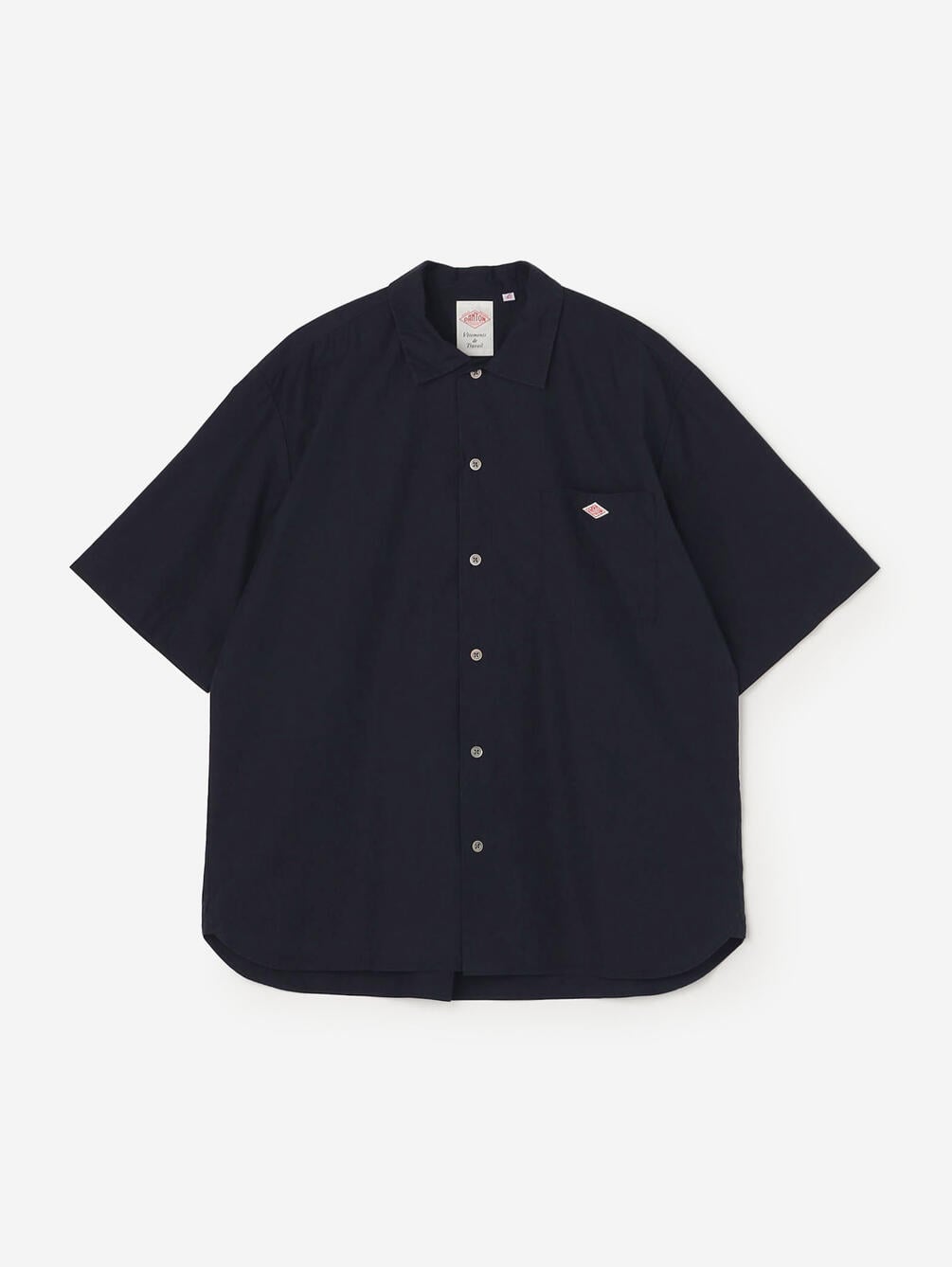 DANTON | コットンポプリン 半袖ワークシャツ SOLID MEN