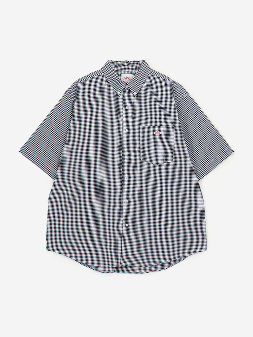 DANTON | ポリオックスフォード ボタンダウン半袖シャツ MEN