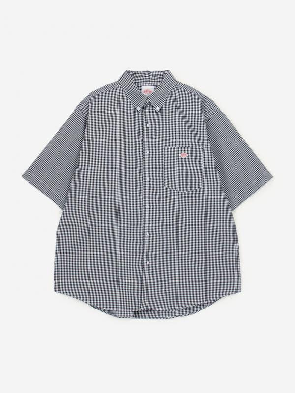 DANTON | ポリオックスフォード ボタンダウン半袖シャツ MEN