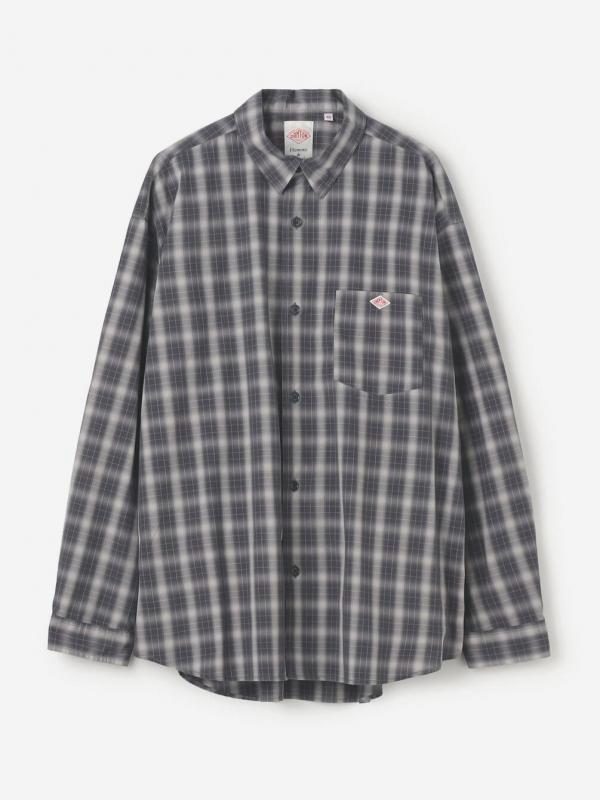 DANTON | レギュラーカラー 長袖ワークシャツ MEN