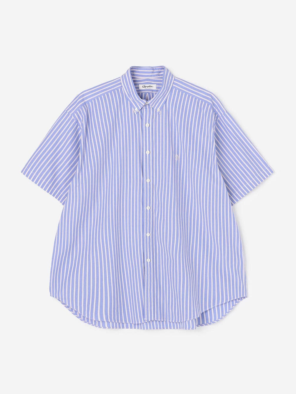 Gymphlex | コットンポプリン ボタンダウン半袖シャツ STRIPE MEN
