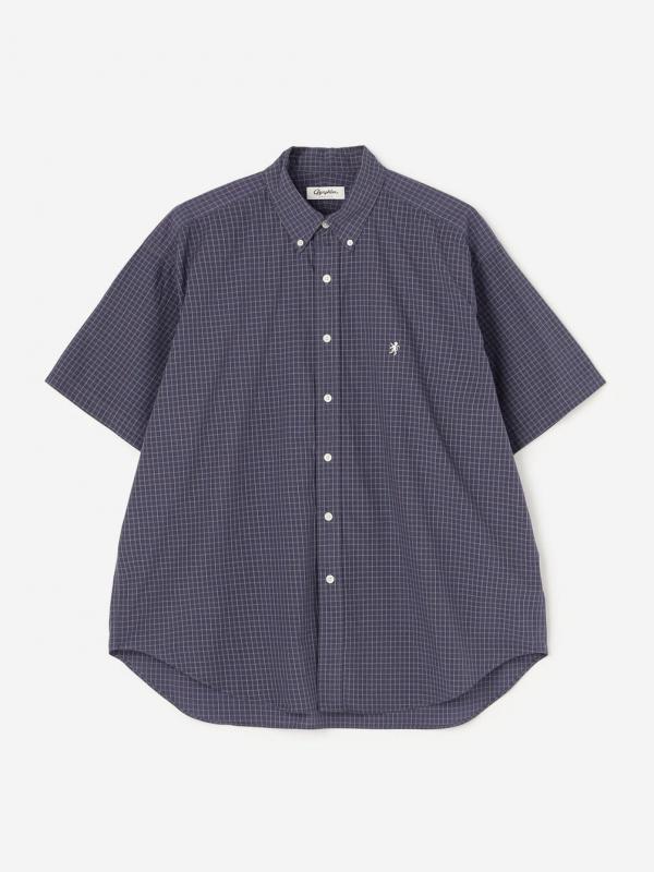 Gymphlex | コットンワッシャー ボタンダウン半袖シャツ CHECK MEN