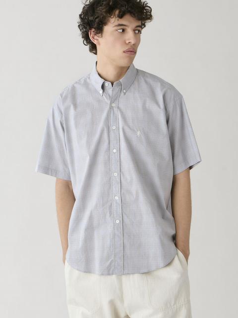 Gymphlex | コットンブロード ボタンダウン半袖シャツ CHECK MEN