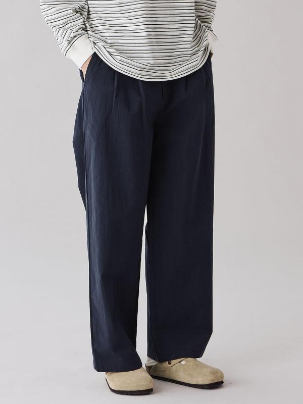 DANTON | コットンナイロンツイル 2タックワイドイージーパンツ MEN