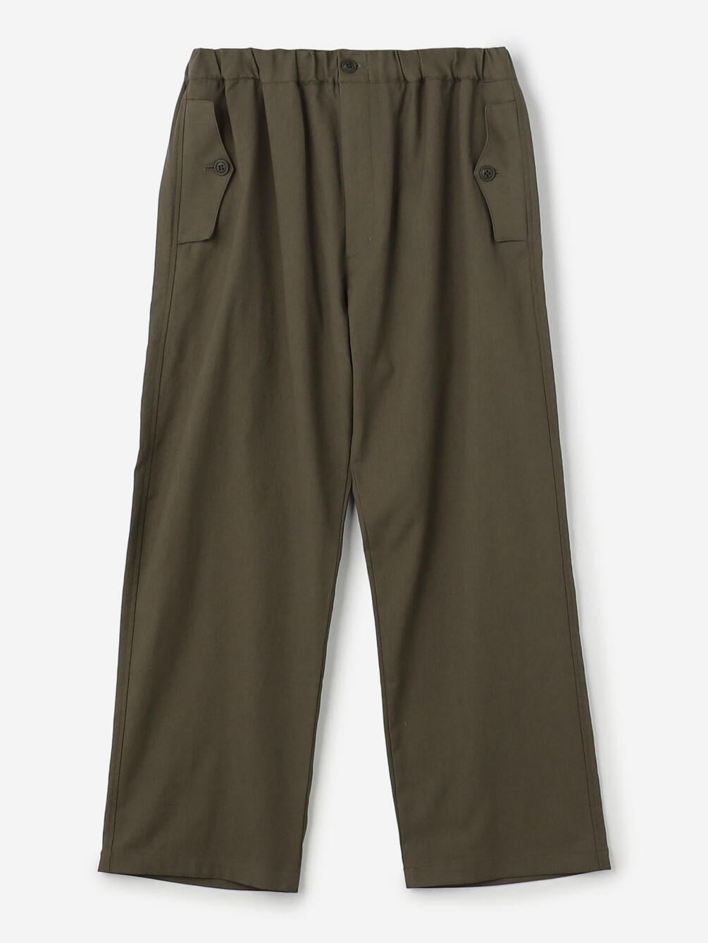 ORCIVAL | ポリコットンリネン フラップポケットワイドパンツ MEN