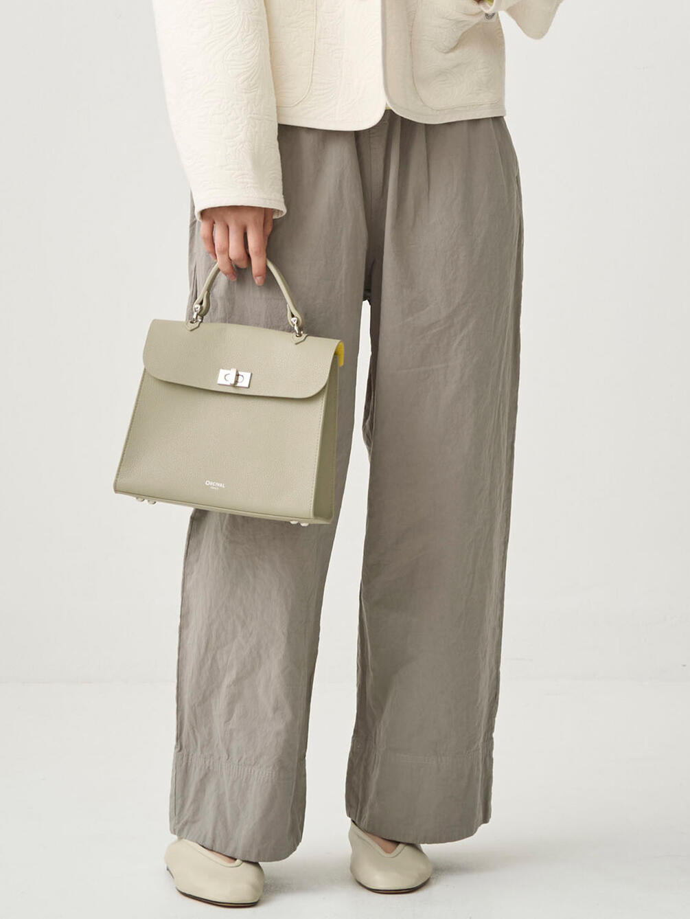 ORCIVAL | ダブルフェイスレザー ハンドバッグ UNISEX