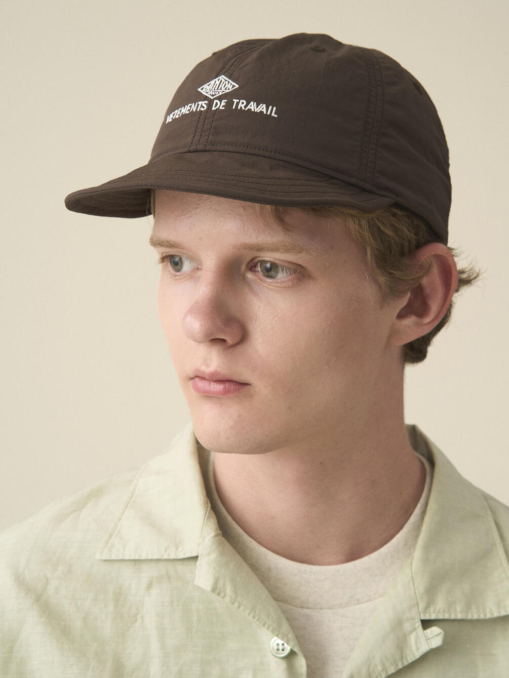 DANTON | タッサー フラットバイザー6Pキャップ UNISEX