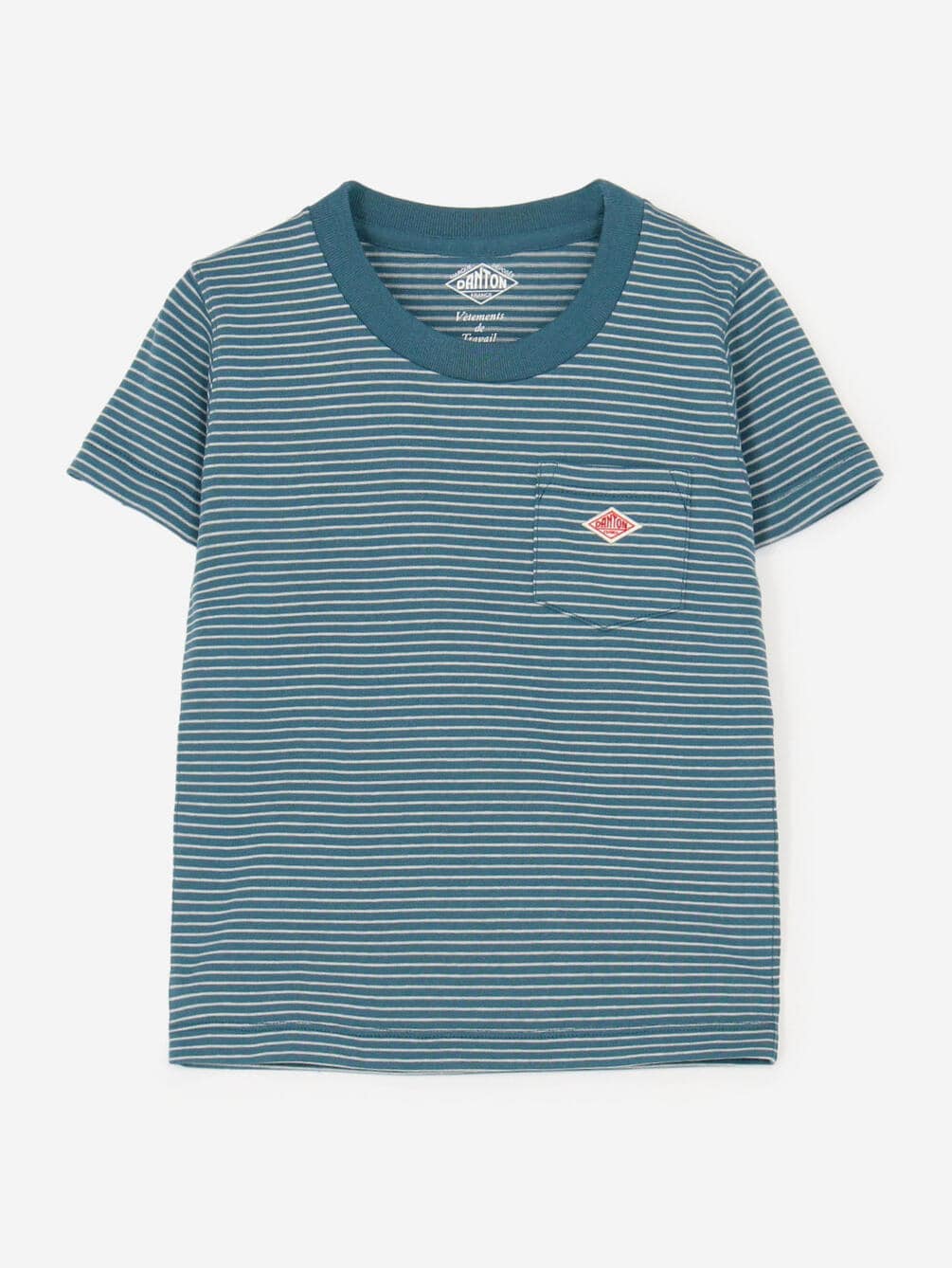 DANTON | キッズ ポケットTシャツ STRIPE