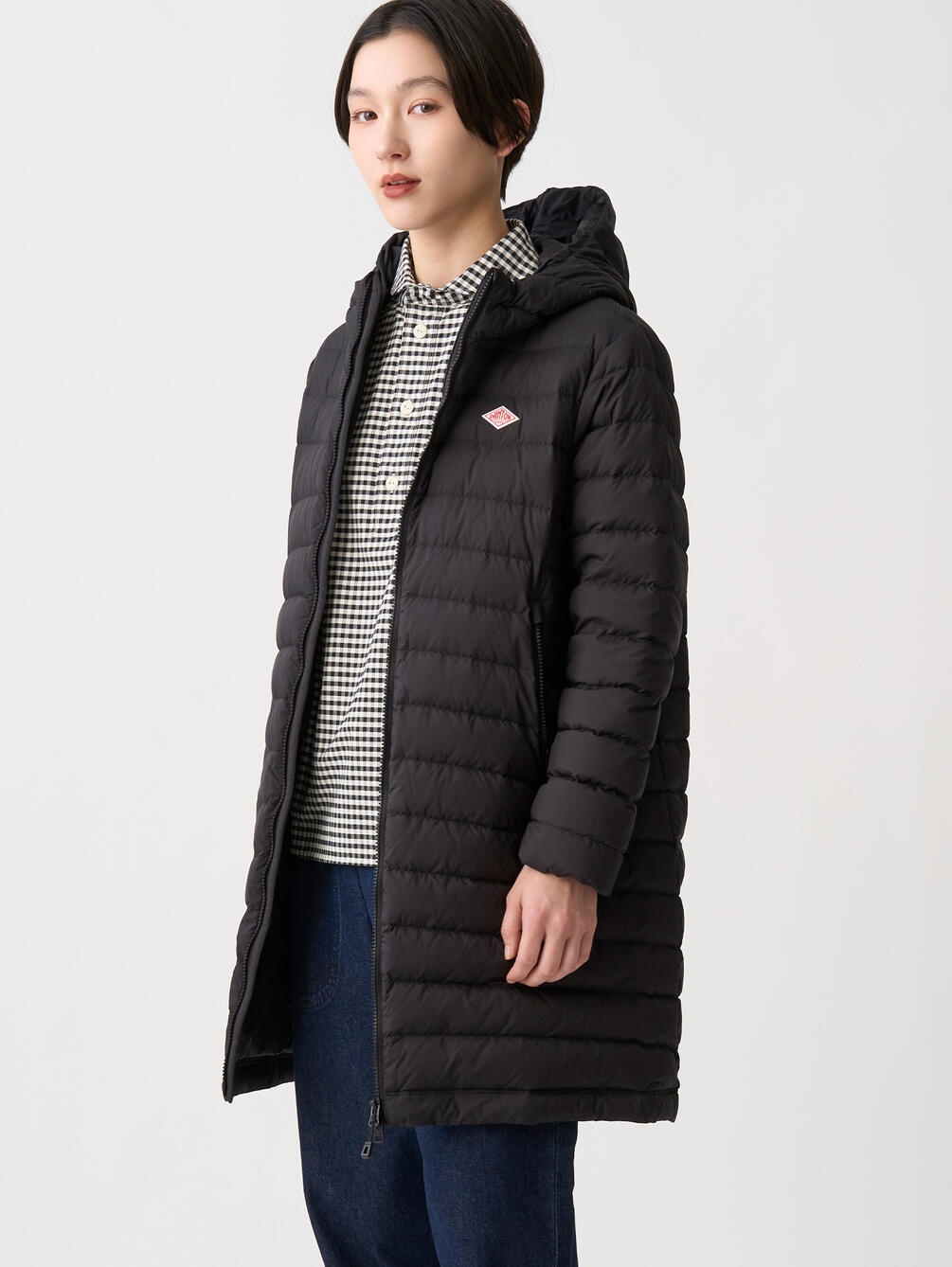 DANTON | ナイロンタフタ ミドルダウンフードコート WOMEN