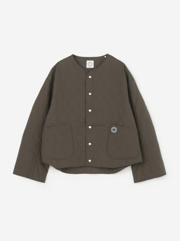 ORCIVAL | コットンタイプライター ノーカラーパインピングジャケット MEN