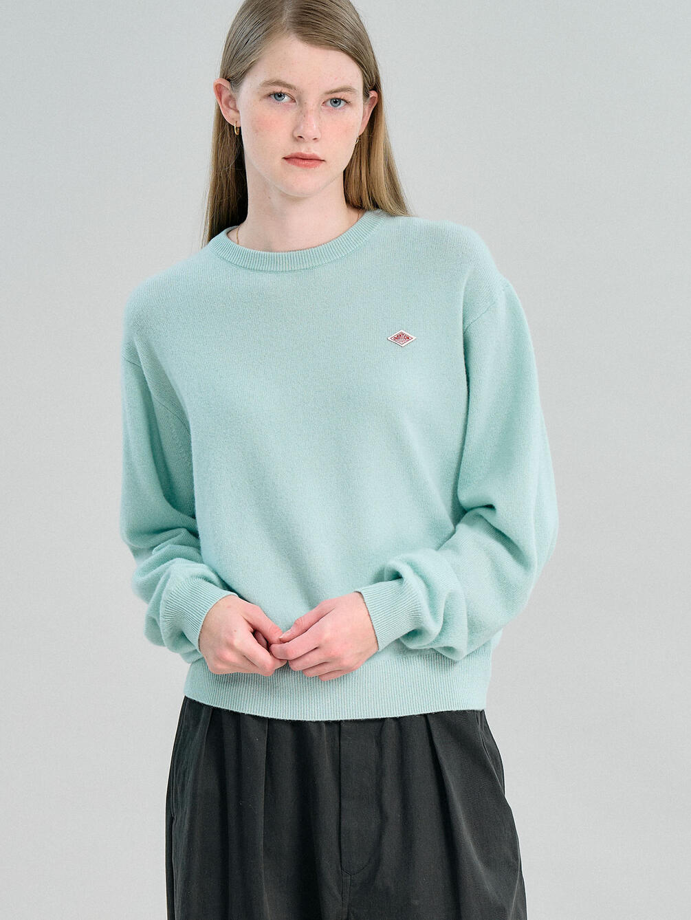 【先行予約】DANTON | ラムウール クルーネックニットプルオーバー WOMEN