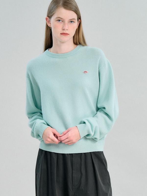 【先行予約】DANTON | ラムウール クルーネックニットプルオーバー WOMEN