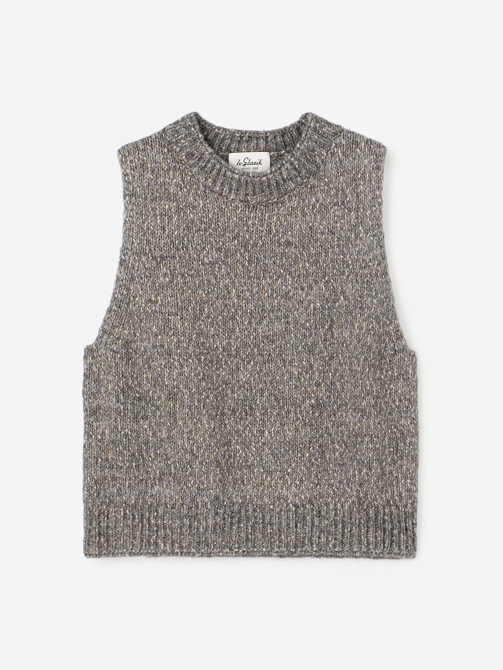 LE GLAZIK | ミックスヤーン ベスト WOMEN