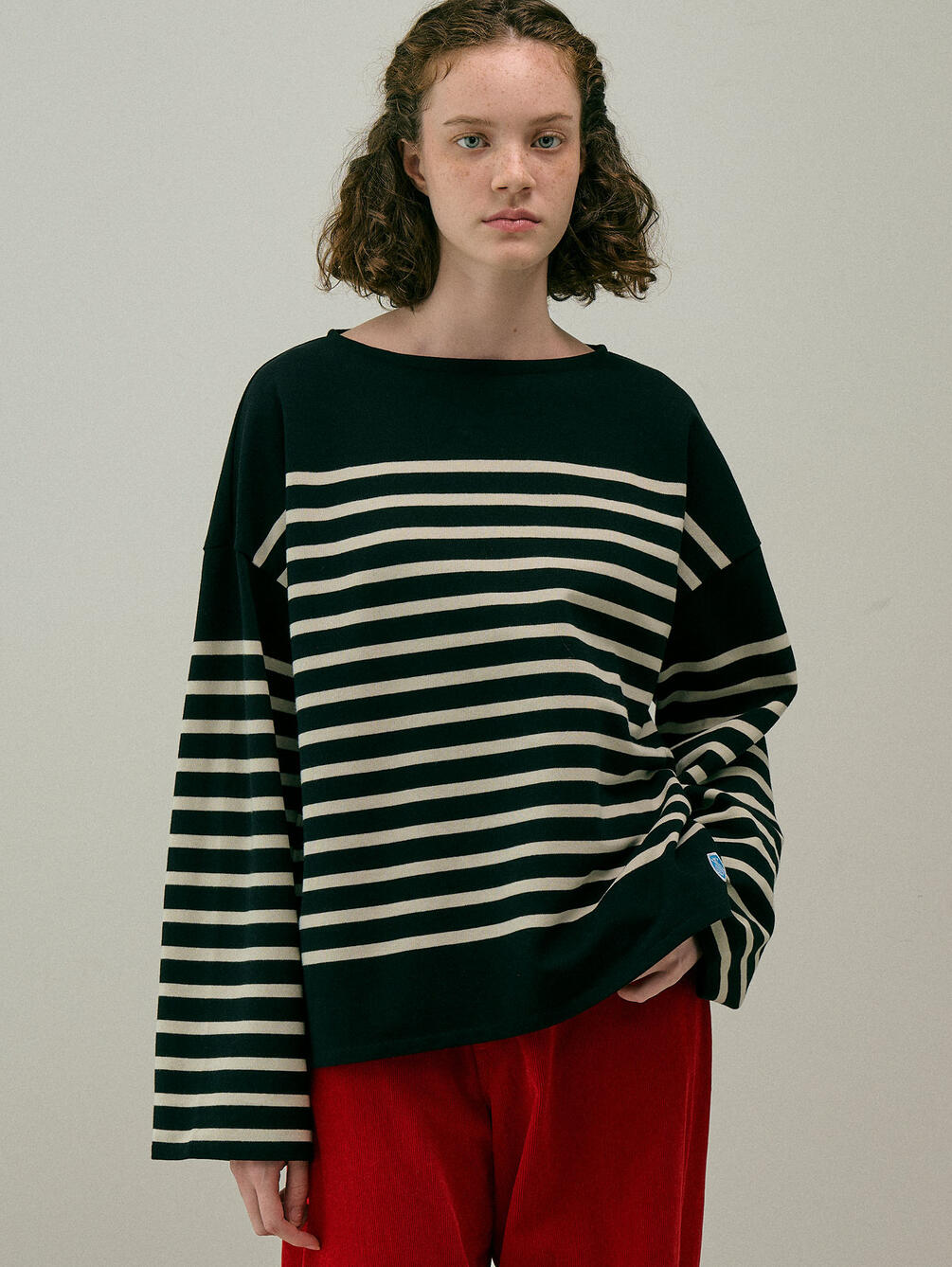 ORCIVAL | ラッセル ボートネック ワイドセーラーTシャツ WOMEN