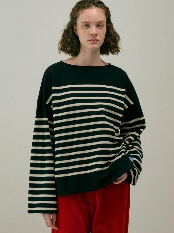 ORCIVAL | ラッセル ボートネック ワイドセーラーTシャツ WOMEN