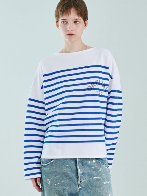 ORCIVAL | ラッセル プリント ボートネックワイドバスクTシャツ WOMEN