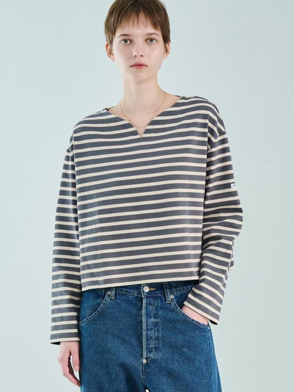 ORCIVAL | コットンロード スキッパーネック長袖カットソー WOMEN