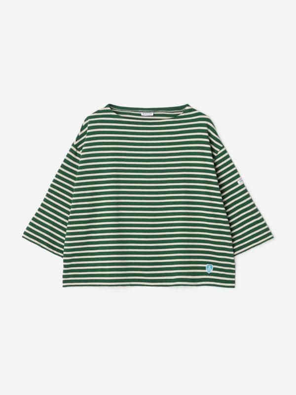ORCIVAL（オーシバル）ORCIVAL | コットン ボートネックボーダーTシャツ WOMEN