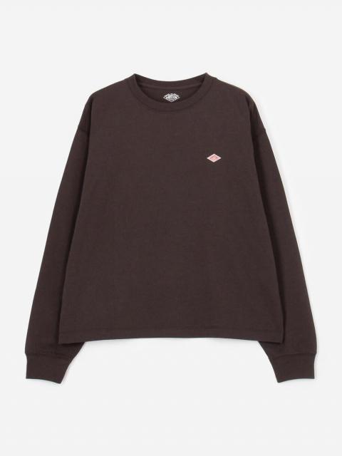 DANTON | クルーネック 長袖Tシャツ SOLID WOMEN