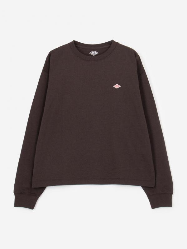 DANTON | クルーネック 長袖Tシャツ SOLID WOMEN