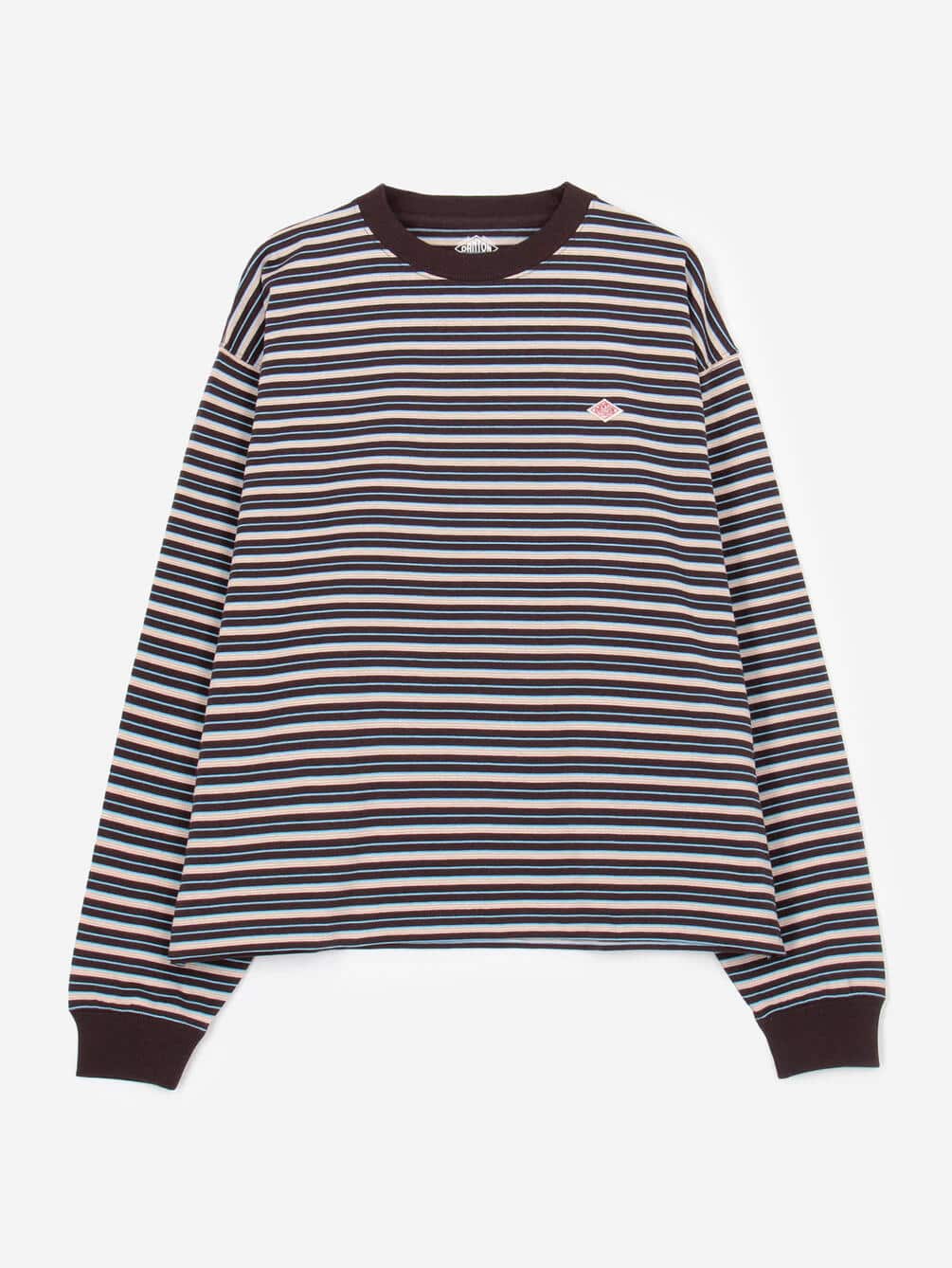 DANTON | クルーネック 長袖ボーダーTシャツ WOMEN