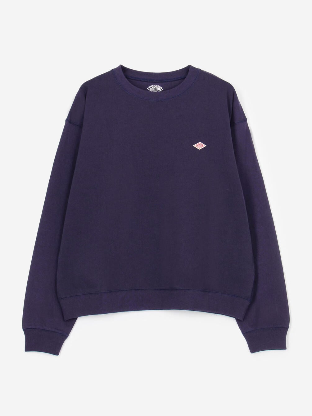 DANTON | クルーネック 長袖Tシャツ SOLID WOMEN
