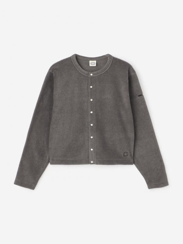 ORCIVAL | フリース クルーネックカーディガン WOMEN