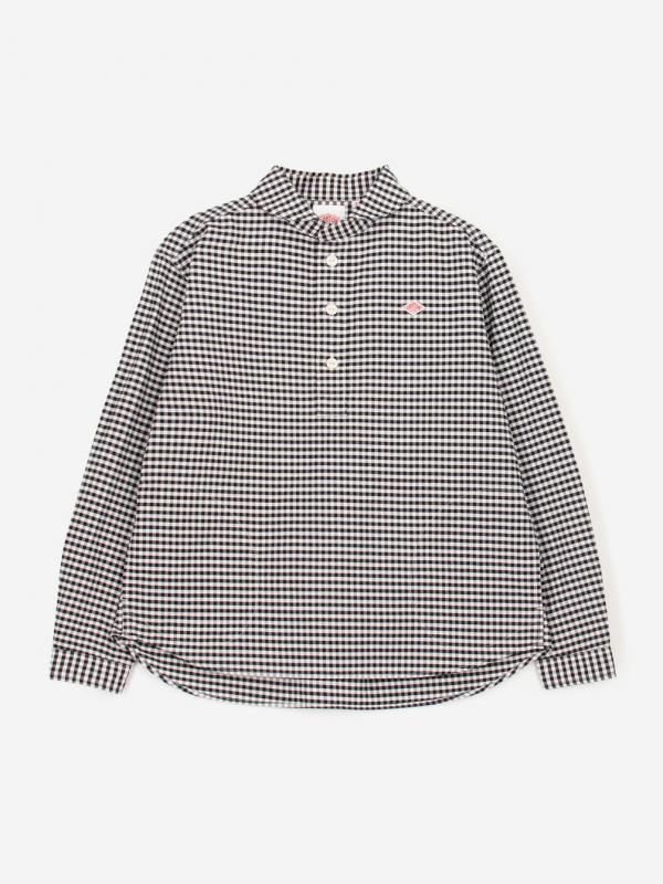 DANTON | オックスフォード 丸襟プルオーバーシャツ CHECK WOMEN