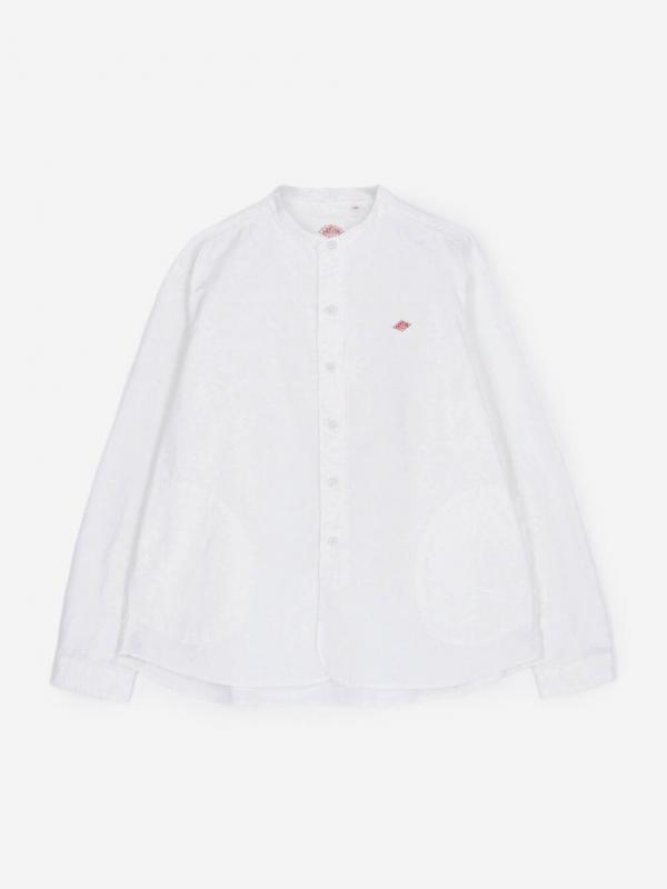 DANTON | オックスフォード バンドカラーシャツ SOLID WOMEN