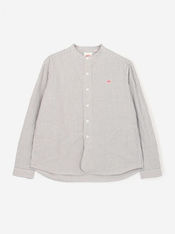 DANTON | オックスフォード バンドカラーシャツ STRIPE WOMEN
