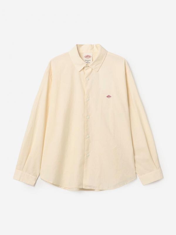 DANTON | タイプライター レギュラーカラー長袖シャツ WOMEN