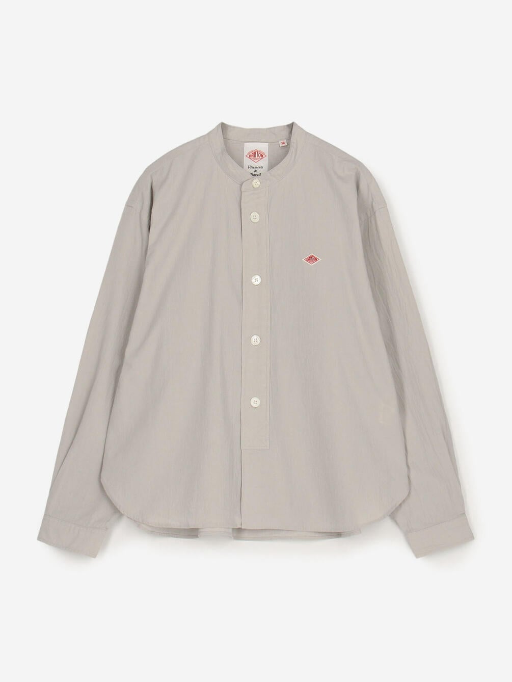 DANTON | バンドカラー 長袖シャツ SOLID WOMEN