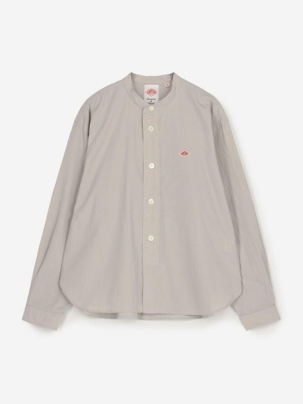 DANTON | バンドカラー 長袖シャツ SOLID WOMEN
