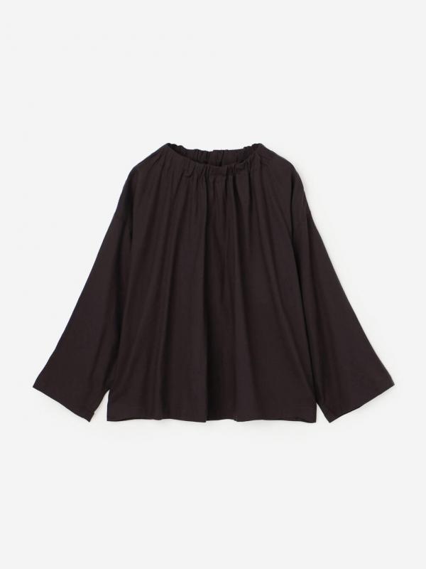 LE GLAZIK | コットンツイル ギャザーシャツ WOMEN