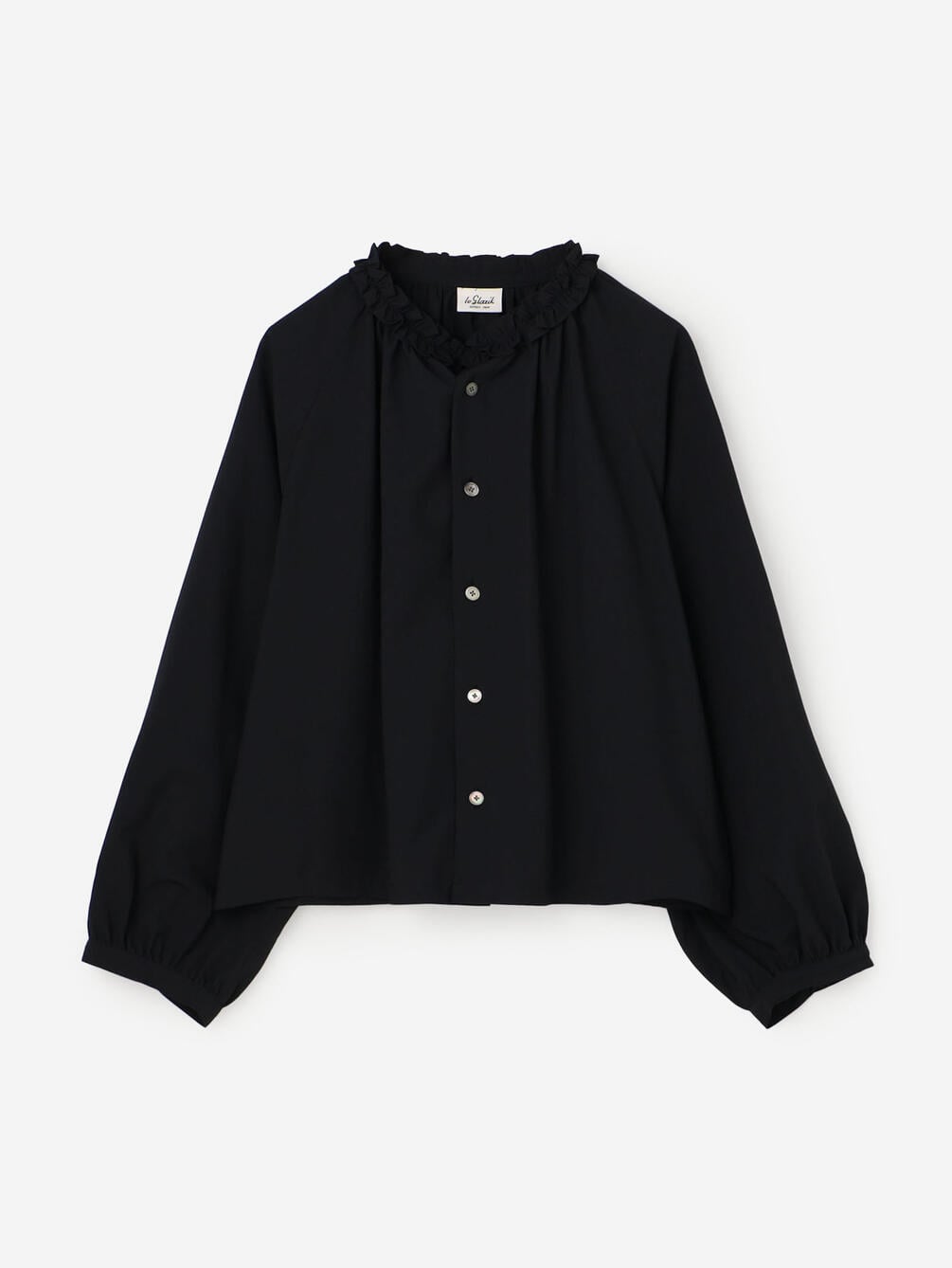 LE GLAZIK | ブロードワッシャー ラッフルシャツ WOMEN