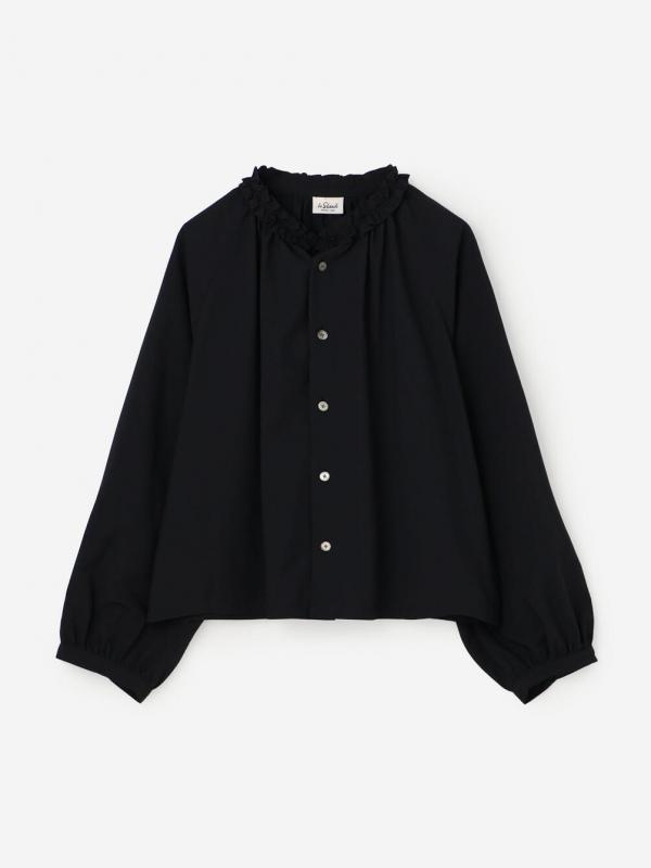 LE GLAZIK | ブロードワッシャー ラッフルシャツ WOMEN