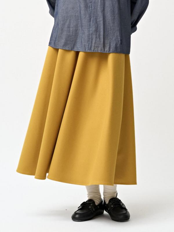 ORCIVAL | ツイルストレッチ ロングギャザースカート WOMEN