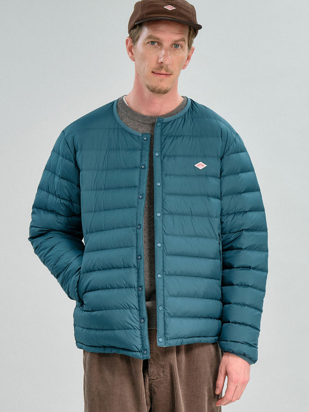 DANTON | クルーネック インナーダウンジャケット MEN