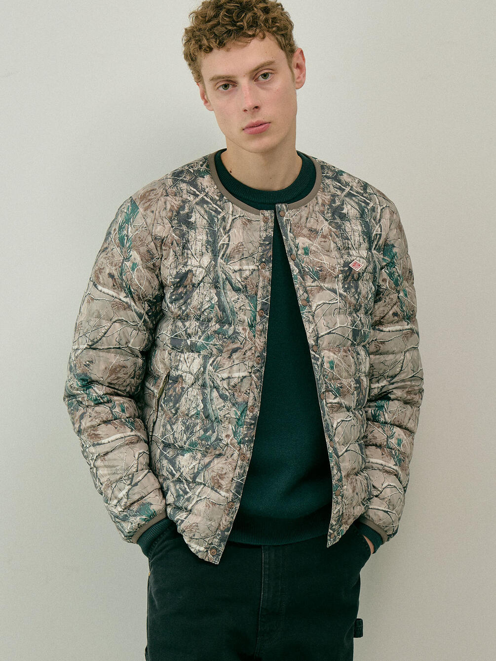 DANTON | インナーダウンジャケット PRINT MEN