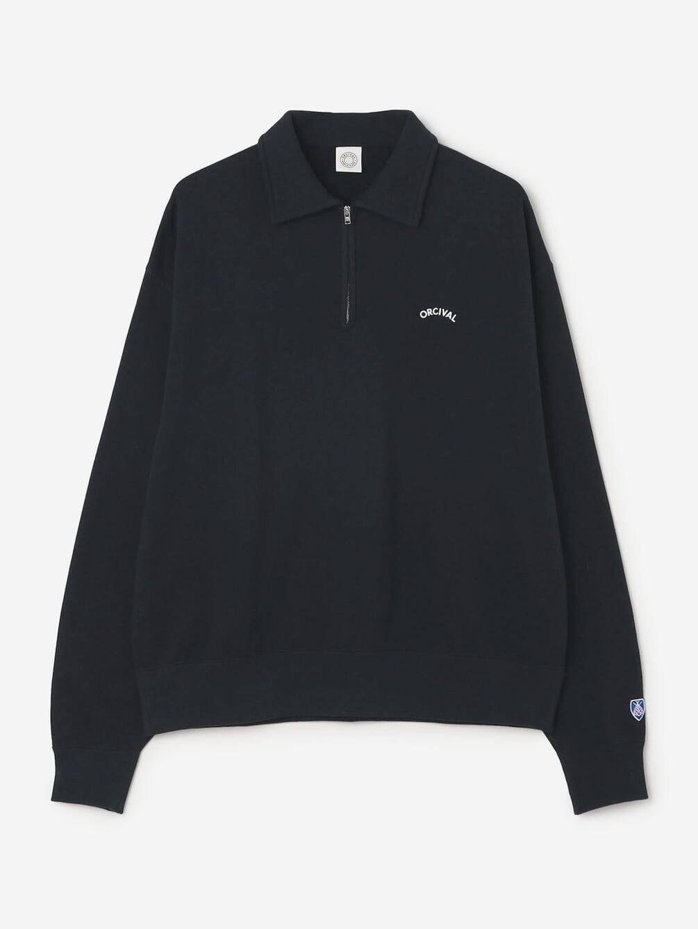 ORCIVAL | コットン裏毛 ハーフジップスウェットプルオーバー MEN