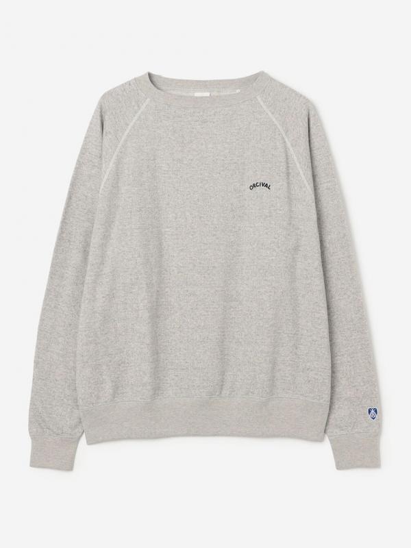 ORCIVAL | コットン裏毛 ボートネック長袖プルオーバー MEN