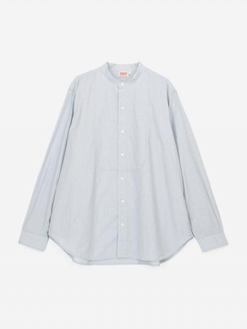 INDIA INDUSTRY | コットン バンドカラーブザムシャツ STRIPE MEN