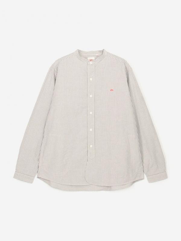 DANTON | オックスフォード バンドカラーシャツ STRIPE MEN
