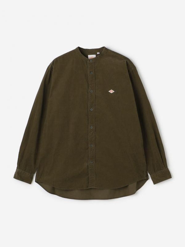 DANTON | コーデュロイ バンドカラー長袖シャツ MEN