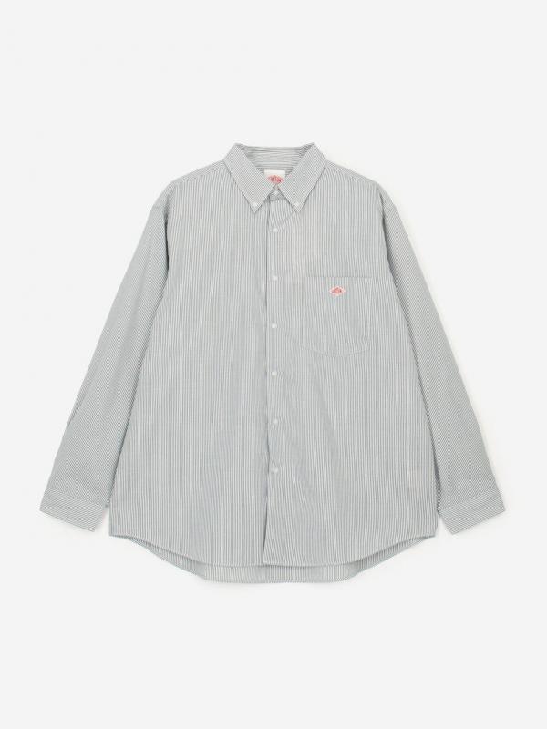 DANTON | ポリオックスフォード ボタンダウン長袖シャツ MEN