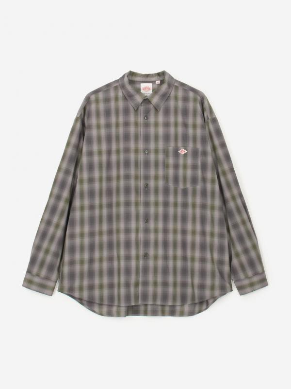 DANTON | レギュラーカラー 長袖ワークシャツ MEN