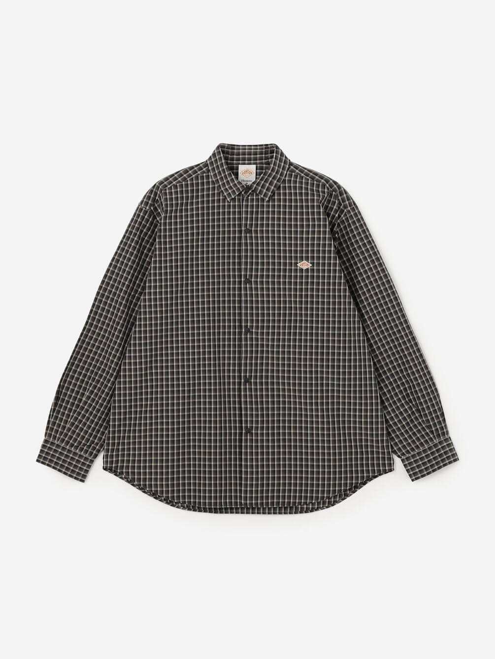 DANTON | ナイロンタフタ レギュラーカラー長袖シャツ MEN