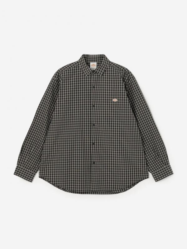 DANTON | ナイロンタフタ レギュラーカラー長袖シャツ MEN