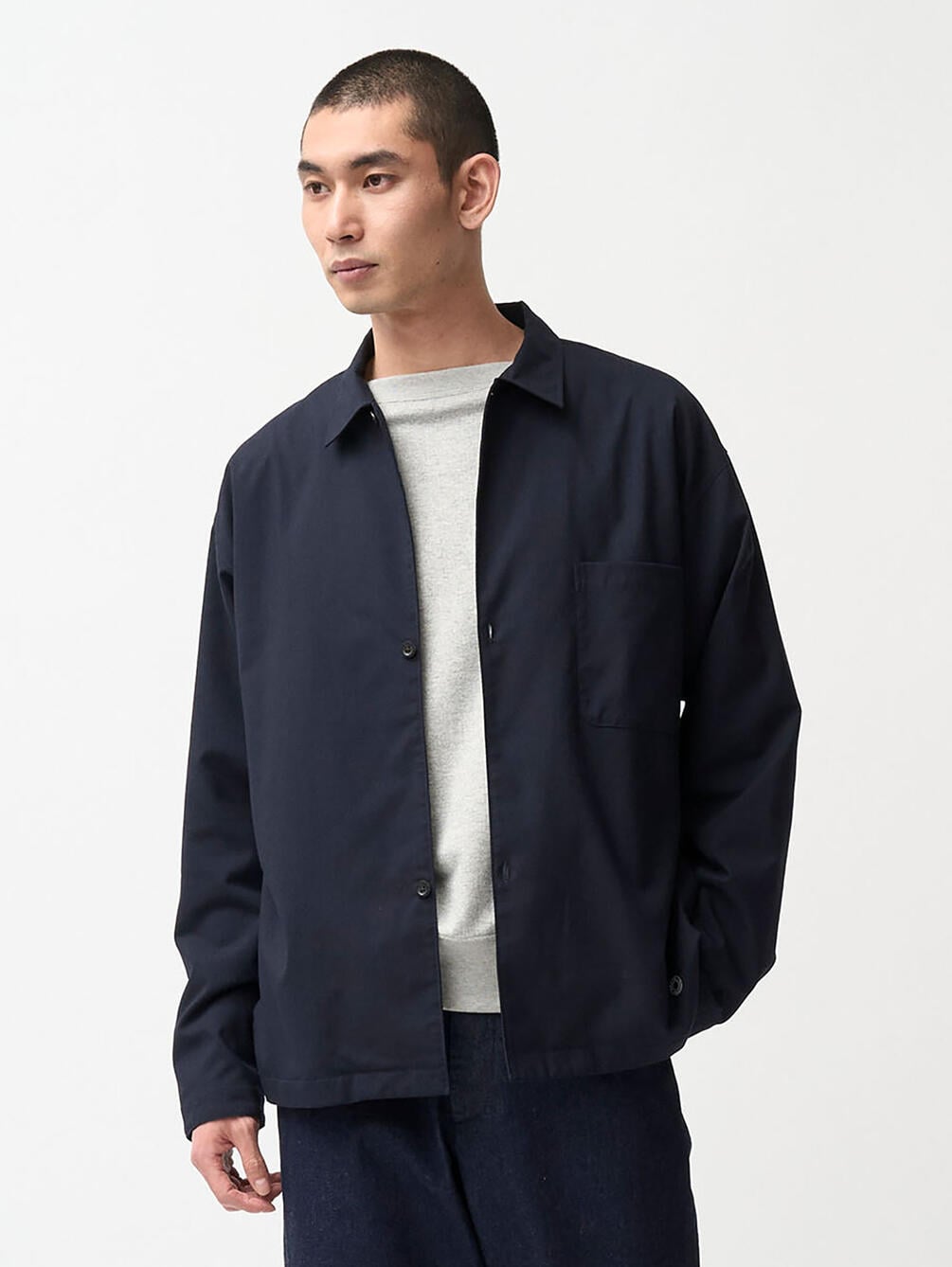 ORCIVAL | ストレッチブロード シャツジャケット MEN